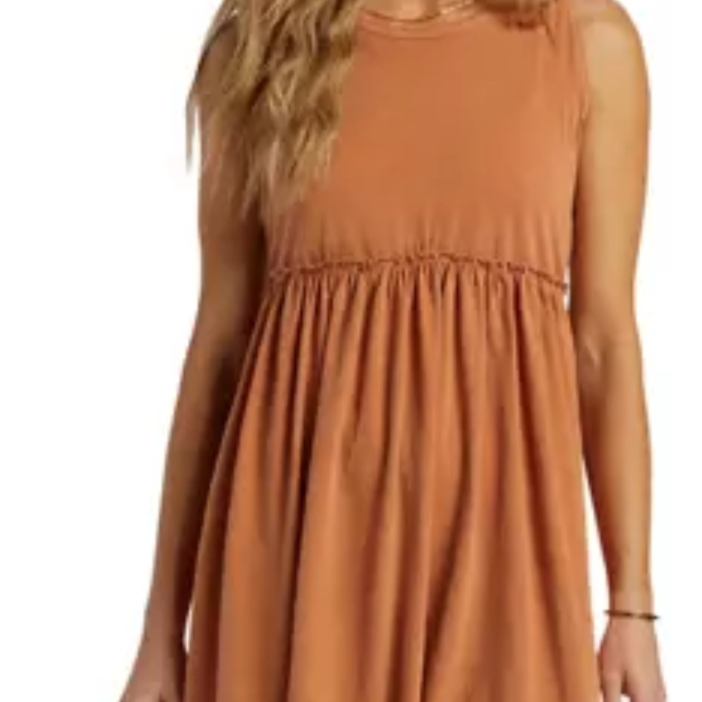 Billabong Women's Mini Dress in Rust Orange. NWT - Picture 2 of 9